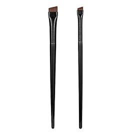 2 pinceles de gel en ángulo para delineador de ojos líquido para cejas inclinadas, pincel pequeño en ángulo para cejas, maquillaje de ojos, delineador de ojos, sombra de ojos, cerdas suaves