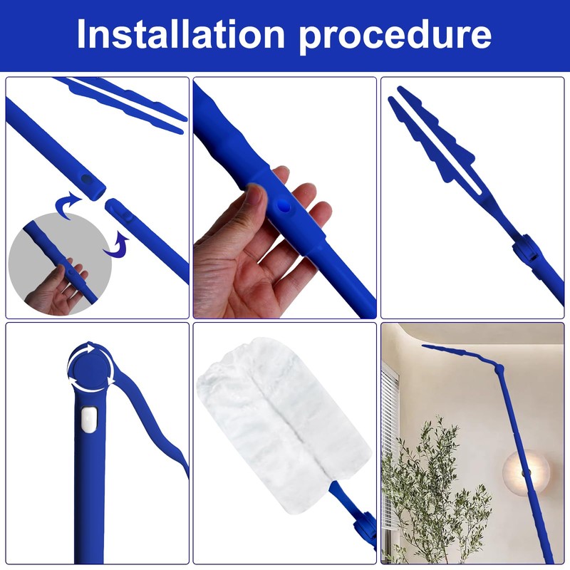Yeebeny 2 Pcs Replacement Handles Compatible with Swiffer Duster Refill,