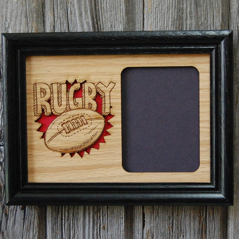 Rugby Picture Frame - 5x7 Frame Holds 3x4 Photo