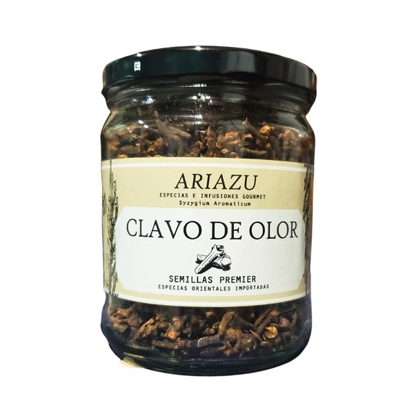 ARIAZU Clavo de olor entero frasco hermetico reusable Clavo entero150