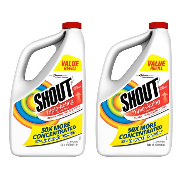 Shout Stain Remover Liquid Refill - 60 oz - 2 pk