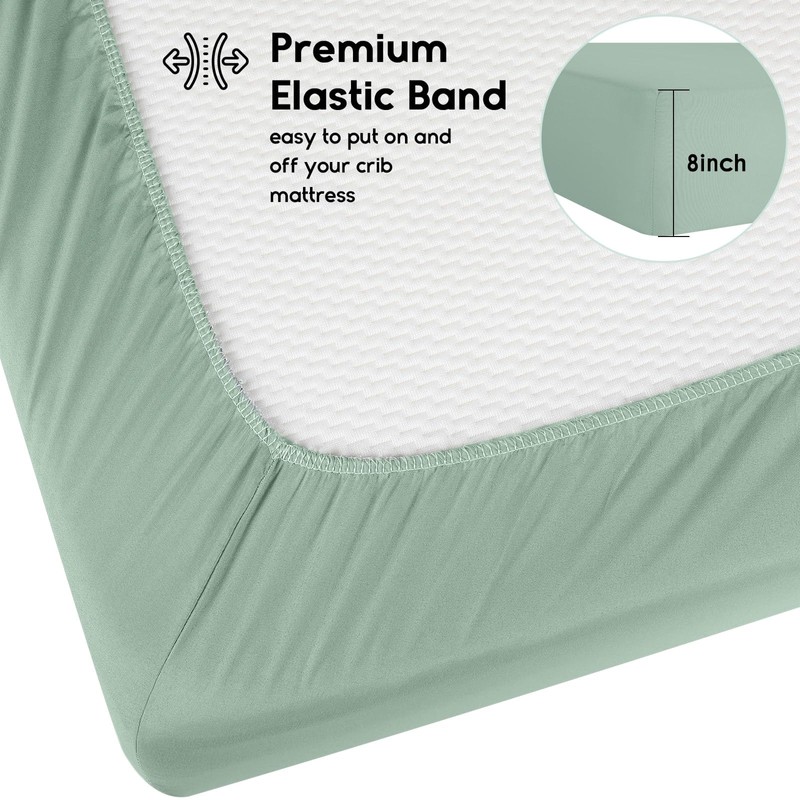 Yoofoss Cot Bed Sheets 140 x 70 cm Fitted Super