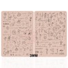 3mm Thick Tattoo Fake Skin Double Sides Pre-printed Fine Line