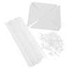 ABOOFAN 24 pcs Windmill DIY Kit, White, Paper Windmill, Can