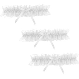 Mikiuly Garter for Wedding, Wedding Bridal Garter, Garter for Bridal Garter, Lace Garter for Bridal Accessories, Bridal Gift, Garters, White