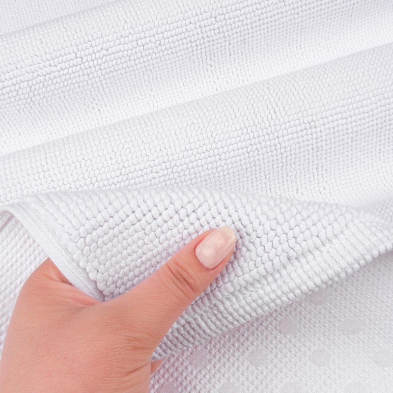 Hammetex 100% Cotton Non-Slip Bath Mat, 43 x 61 cm