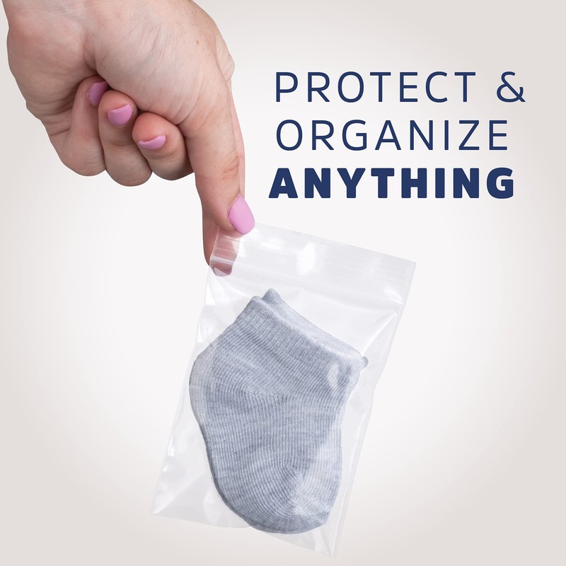 Clear Plastic Reusable Zip Bags - Bulk GPI Case of