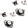 HQRP 2-Pack Dryer Thermostat & Thermal Fuse Kit compatible with