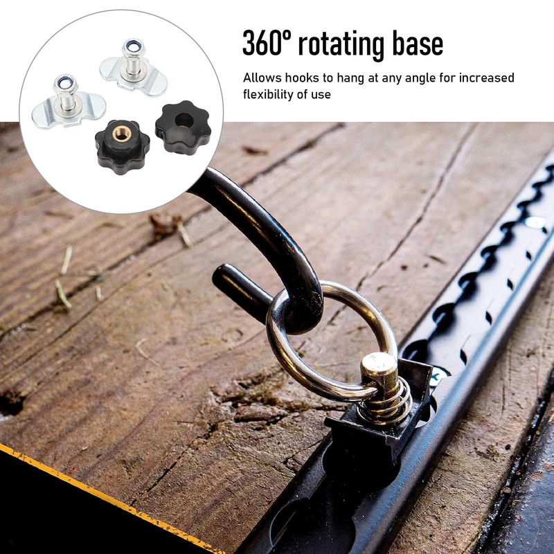 Carbon Steel Stud Fittings, 360 Degree Rotation L Track Tie