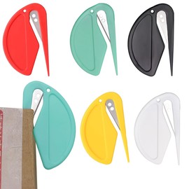 KSJEHW Envelope Opener, Plastic Slitter, Package Opener, Efficient Mail Opener Tool, Letter Opener Plastic Handle, Letter Opener for Packaging Post and Paper Cutting, for Home, Office, School, Pack of
