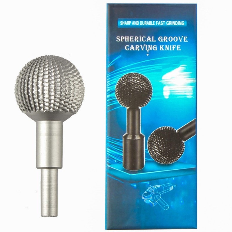 KEWAYO Carbon Steel Sphere Rotary Burr - 10mm Shank, Ideal