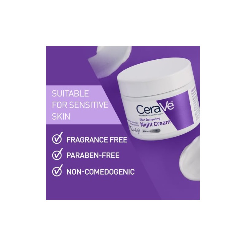 CeraVe - Renewing System, Crema de noche renovadora para la