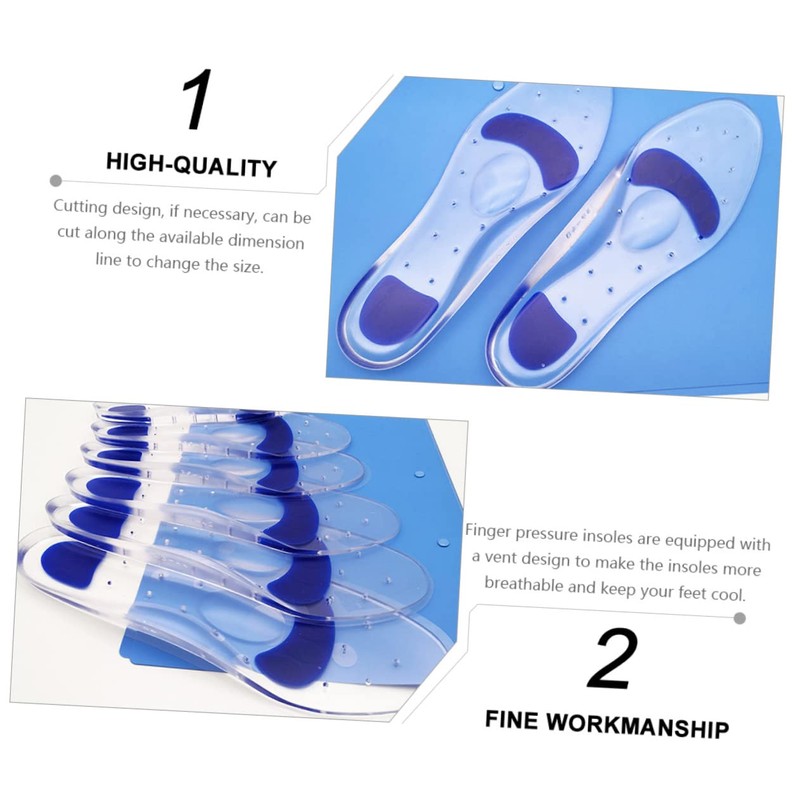 Ipetboom Quality Pu Material Insoles Massaging Breathable Comfortable for Long