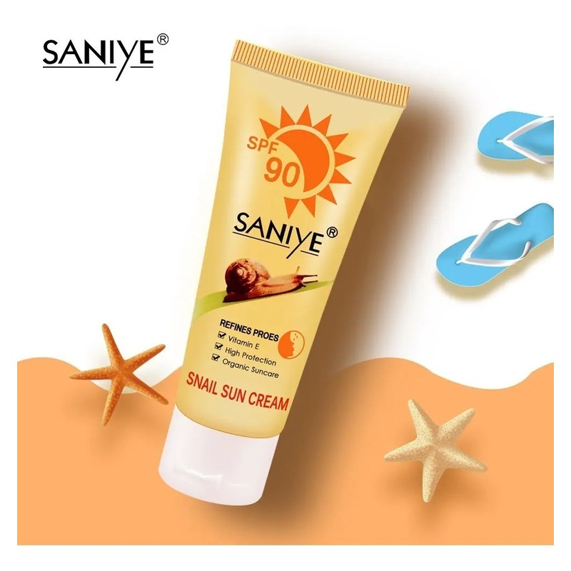 Bloqueador Protector Solar Spf 90 Baba Caracol Y Vitamina E