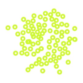 Mandala Crafts 6mm Lime Green Heishi Beads Kit for DIY Craft - 3000 Flat Polymer Clay Disc Beads for Jewelry Making Round Spacers, Necklaces and Friendship Bracelets Making