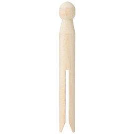 Craft Planet 12-Piece Dolly Pegs, Natural