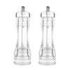 2pcs ZONADAH Transparent Pepper Mill 6 Inch Manual Salt Pepper