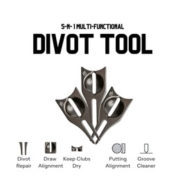 Kestrel Golf - 5in1 Divot Tool and Ball Marker, Premium Golf Divot Tool and Ball Marker Perfect Golf Accessories for Golfers, Divot Tool + Light Blue Ball Marker