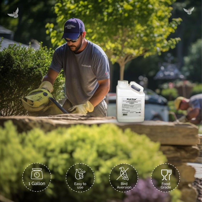 Bird-X Bird Stop Liquid, Invisible and Effective Bird Removal Liquid,