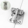 Sliding Door Latch Lock Security Buckle Anti-Theft Hasp for Doors & Cabinets Safety Lock Right 3ea