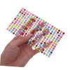 TEHAUX 4sheets Rhinestone Stickers for Nail Art and Face Decoration