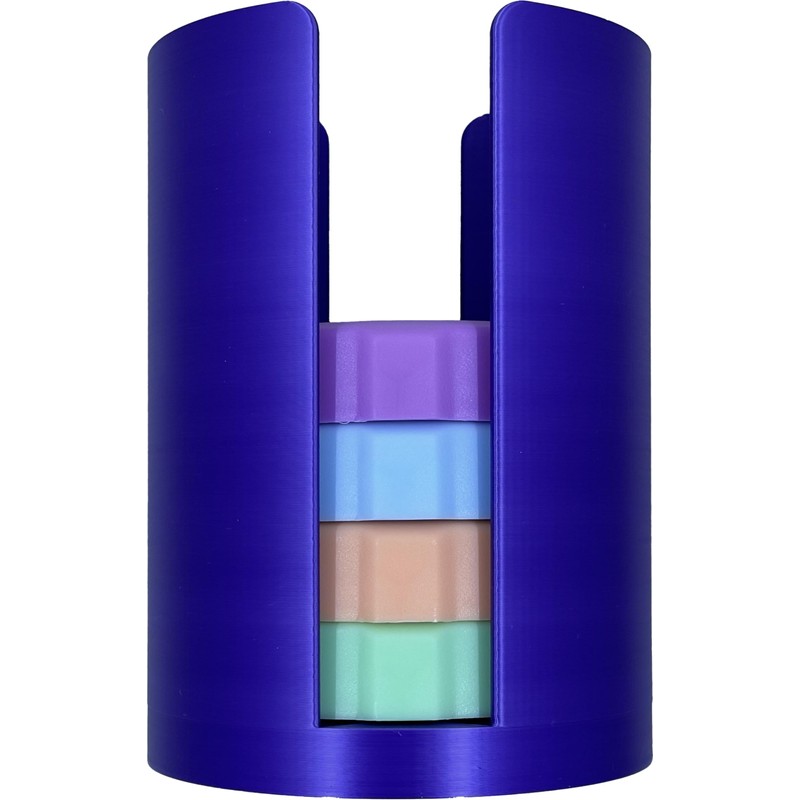 Mason Jar Lid Stack Organizer (Purple, Large - Hexagon)