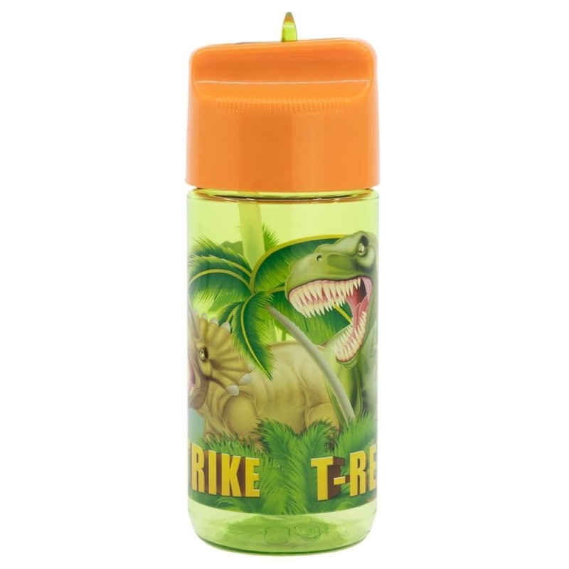 OM SUPPLIES Dinosaur Characters Childrens Tritan Reusable Drinking Bottle 430ml