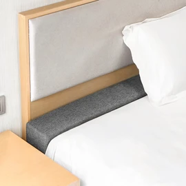 DEEPSHARK Bed Gap Filler for Twin/Twin XL Mattress, High-Density 45D Sponge, Removable and Washable Cover, Mattress Extender Filler for Headboard Gap, Bed Space Crack, Wall(39"×6"×12", Twin/Twin XL)