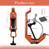 Shovel Mount for Roof Rack and Wall, Metal Rubber Clamp