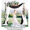 ShinyBeauty Wedding Arch Draping Fabric - Black & White 2