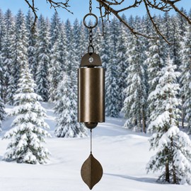 Vintage Metal Wind Chime for Outdoor Garden Decor – Deep Resonance Bell Design for Courtyard and Home Spaces