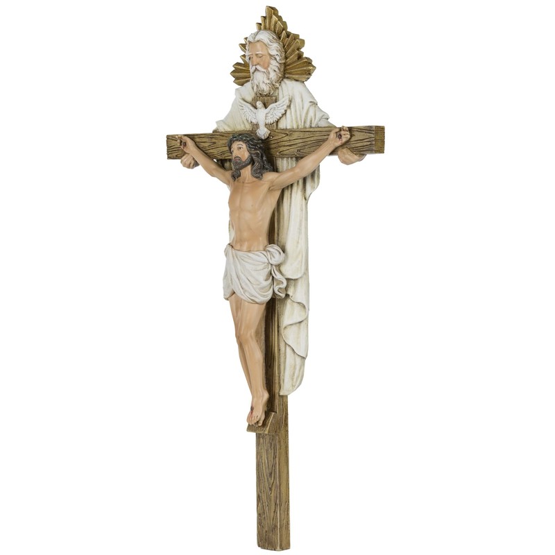 Grace4Joy Holy Trinity Wall Cross, 12.5 Inches Holy Trinity Crucifix