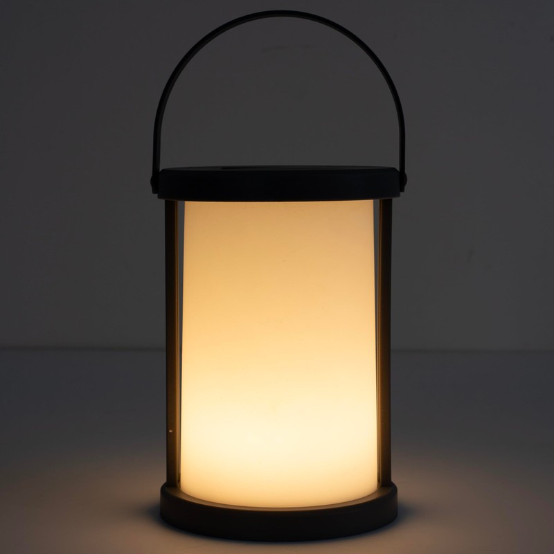 HOME DECO FACTORY, LAO0188, Black Solar Table Lamp, Ecological and