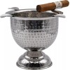 Stinky Cigar Ashtrays Tall Ashtray, Hammered Stainless Steel