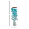 Deco 79 Capiz Shell Waterfall Windchime, 6" x 6" x