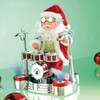 infactory Singing Drummers-Santa with LED Light Show