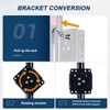 FZZD 2000lbs Trailer Jack with Wheel, Heavy Duty Swivel Boat
