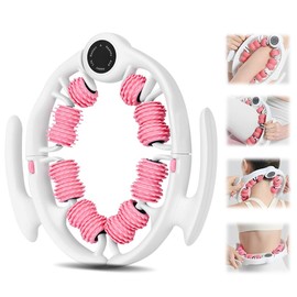 HOVCEH Cellulite Massager, Massage Roller Legs, 360° Coverage, Anti Cellulite Massager, Massage Roller with Handle, Removable Massage Heads for Legs, Arms and Abdomen (Pink)