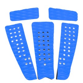 5PCS Durable EVA Anti slip Surfboard Yacht Boat Traction Pad Grip Mat Decoration(Blue)