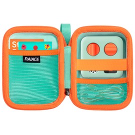 RAIACE Hard Storage Case Compatible Yoto Mini Audio Player, with Mesh Pocket for Cards, Cables and Accessories. (Case Only) - Green