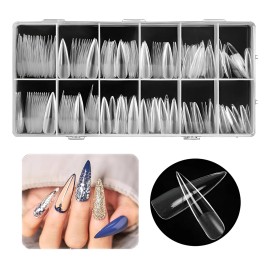 Tip Completo De Gel Uña Postiza Soft Gel 240pcs Manicure