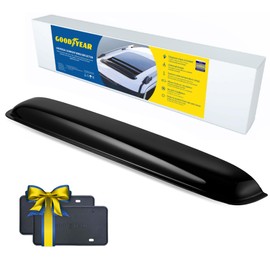 Goodyear Shatterproof Sunroof Wind Deflector 42.5", Tinted Sun and Moonroof Visor for Deflecting Noise, Rain, and Windy Weather, Car Accessories, Sun Shade Light Tint - GY004902