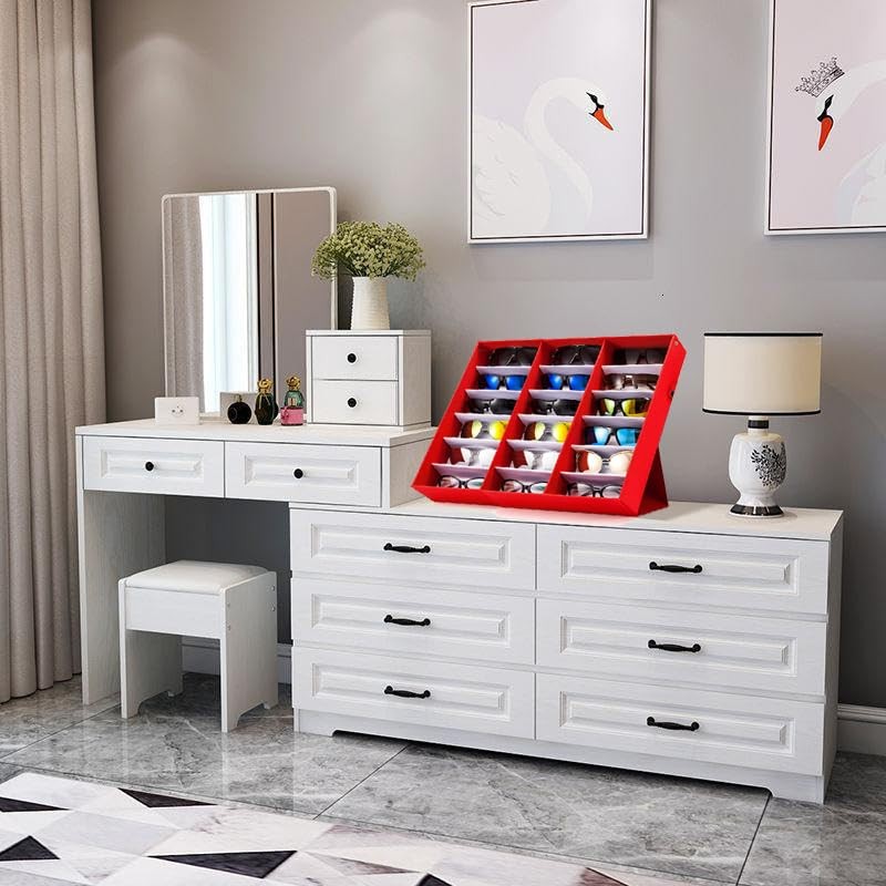 jiffordwind 18 Slot Sunglasses Organizer Box Stand Display Case/Tray, Snap