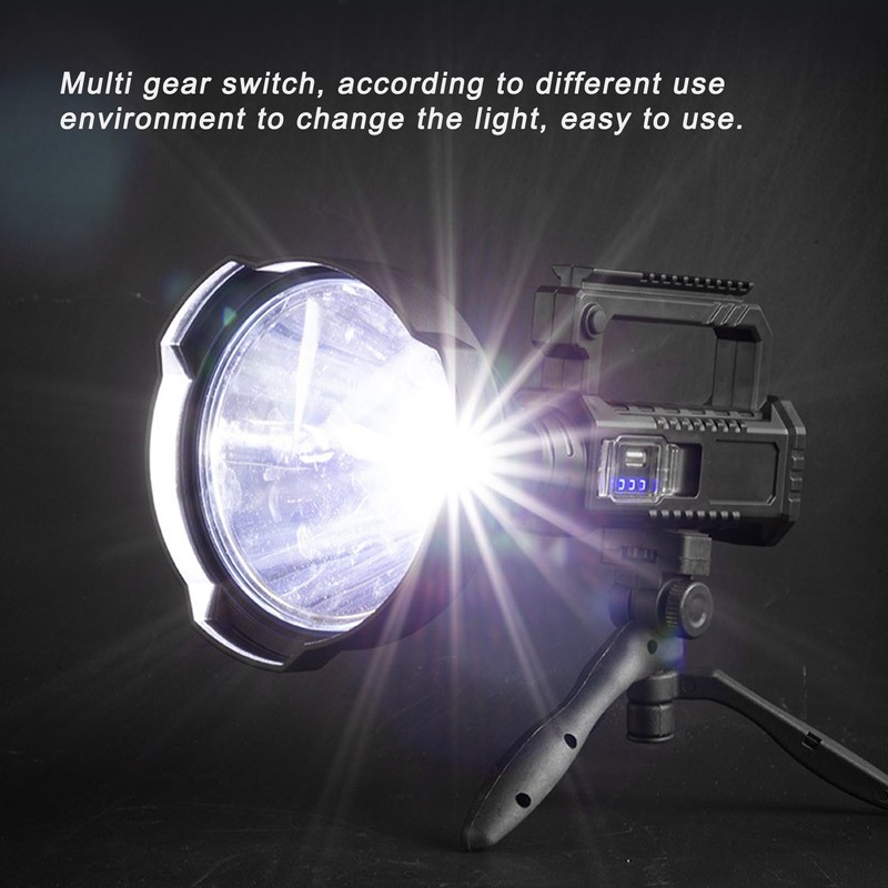 P50 Super Bright LED Searchlight Dual Light Source USB Rechargeable