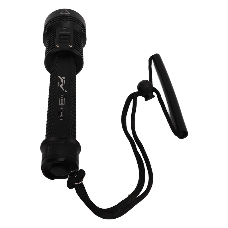 T40 Diving Flashlight Magnetron Switch Strong Light Dive Torch IPX8