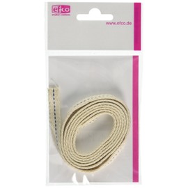 Efco Öllampendocht flach 9mm 1m, Baumwolle, weiß