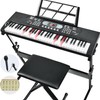 61 Key Keyboard Piano, Electric Piano Keyboard with Lighted Keys,