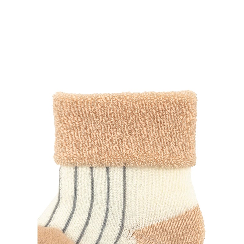 Sterntaler Unisex Baby Rattle Socks Bear, Ecru, 16, ecru