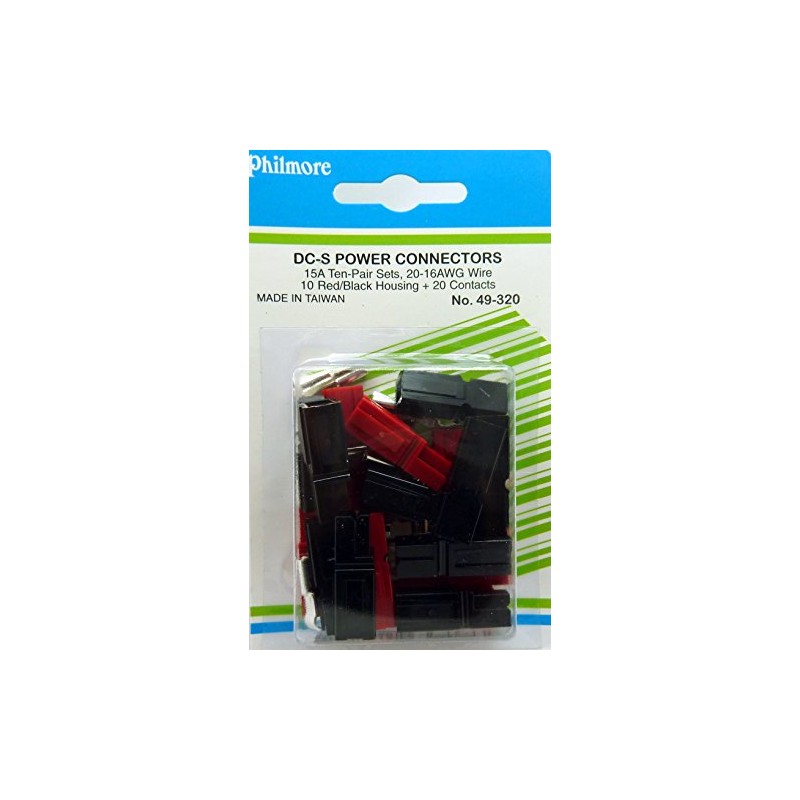 Philmore 10 Pair DC 15A Quick Disconnect Power Connectors for