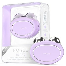 FOREO BEAR 2 - Masajeador facial electrico de microcorrientes - Radiofrecuencia facial para cuidado de la piel - Belleza reafirmante Lavander